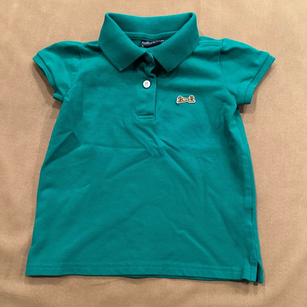 Le Tigre kids green polo shirt size 4